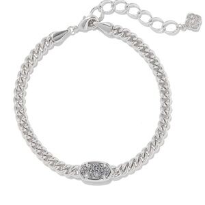 KENDRA SCOTT GRAYSON LINK CHAIN SILVER BRACELET